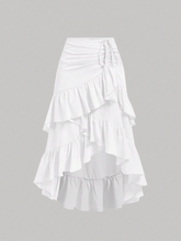 Skirt With High-Low Hem